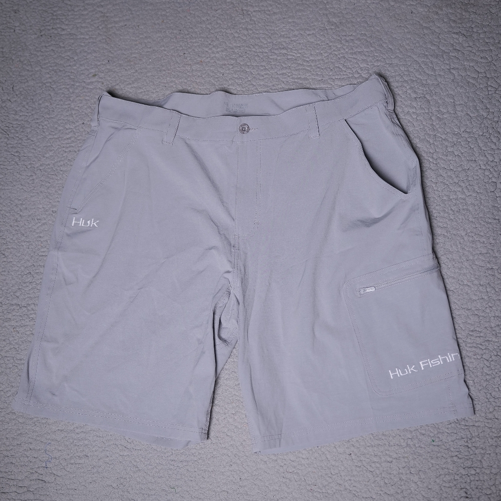 HUK Fishing Shorts Mens XXXL 3XL Gray H2000011 NEXT LEVEL 3X